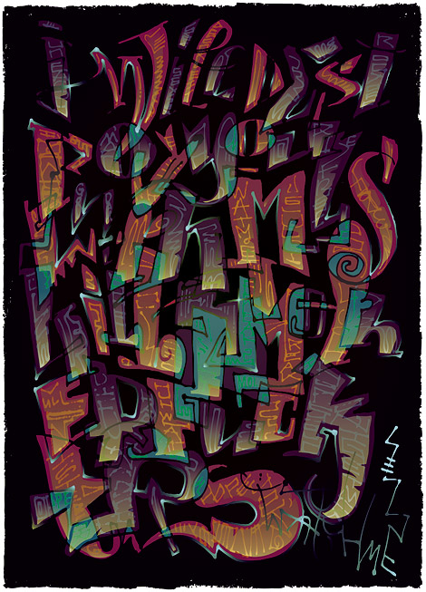 Tag n Toast, typography by Enkeling