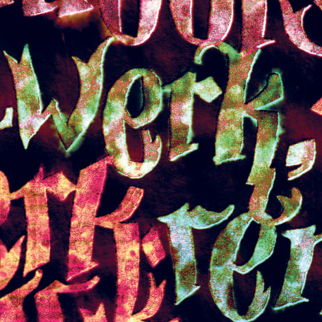 celio and fufu, typography based on a note I got in my mailbox. cover version