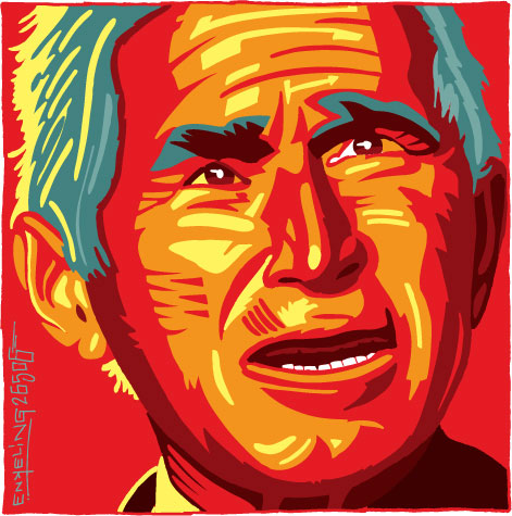 portrait of George W. Bush
