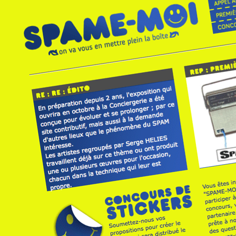 SPAME-MOI, typography, spam series, france, exhibition, La Motte-Servolex