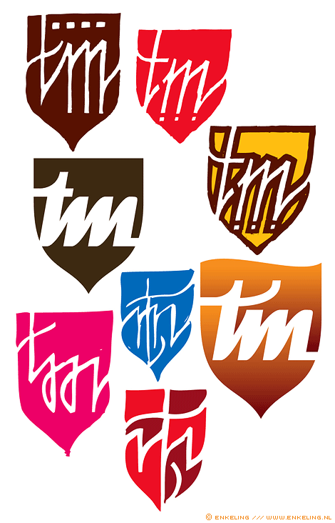 TM logo sketches, all will be revealed, typografie, Enkeling, 2011
